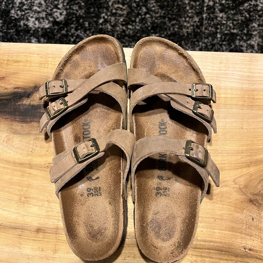 Birkenstock Franca size 8 oiled tobacco